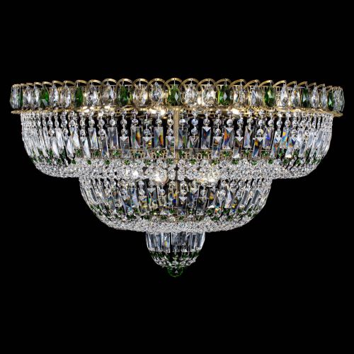 Люстра Водопад Обтикон №15 под бронзу зеленая в Кирове Гусь Хрустальный