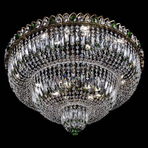 Люстра Водопад Обтикон №15 под бронзу зеленая в Кирове Гусь Хрустальный