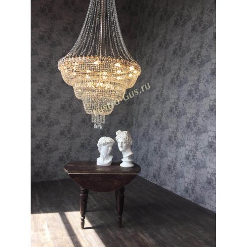 Люстра Водопад с подвесом 1000 мм в Кирове Гусь Хрустальный