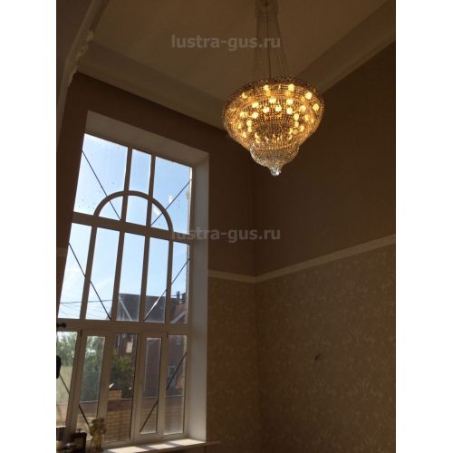 Люстра Водопад с подвесом 1000 мм в Кирове Гусь Хрустальный