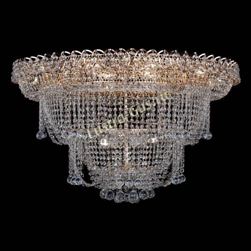 Люстра Водопад Софья большая в Кирове Гусь Хрустальный