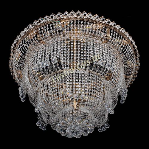 Люстра Водопад Софья большая в Кирове Гусь Хрустальный