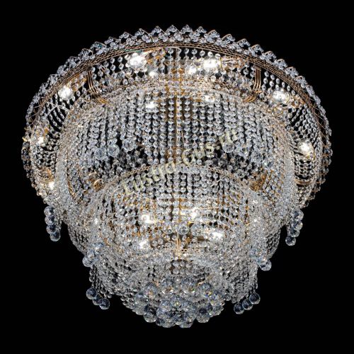 Люстра Водопад Софья большая в Кирове Гусь Хрустальный