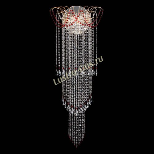 Бра Агата №1 длинная красная в Кирове Гусь Хрустальный
