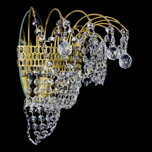 Бра Агата №3 под бронзу с зеркалом в Кирове Гусь Хрустальный