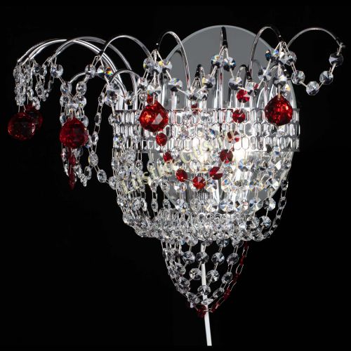 Бра Агата №3 красная в Кирове Гусь Хрустальный
