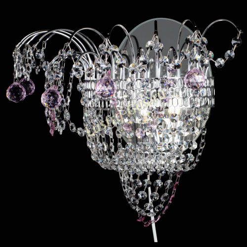 Бра Агата №3 розовая в Кирове Гусь Хрустальный