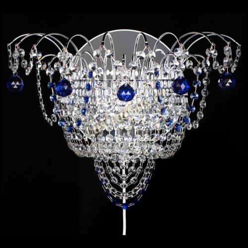 Бра Агата №3 синяя в Кирове Гусь Хрустальный