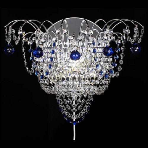 Бра Агата №3 синяя в Кирове Гусь Хрустальный