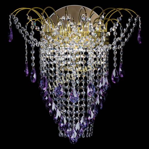 Бра Агата №4 под бронзу Фиолетовая в Кирове Гусь Хрустальный