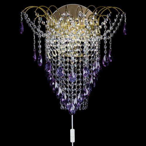 Бра Агата №4 под бронзу Фиолетовая в Кирове Гусь Хрустальный