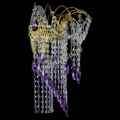 Бра Агата №4 под бронзу Фиолетовая в Кирове Гусь Хрустальный