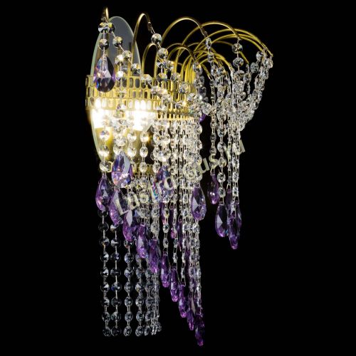 Бра Агата №4 под бронзу Фиолетовая в Кирове Гусь Хрустальный