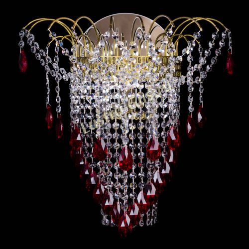 Бра Агата №4 под бронзу Красная в Кирове Гусь Хрустальный