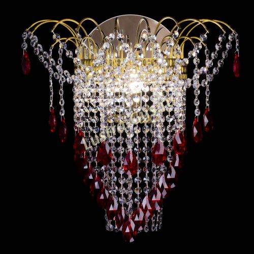 Бра Агата №4 под бронзу Красная в Кирове Гусь Хрустальный