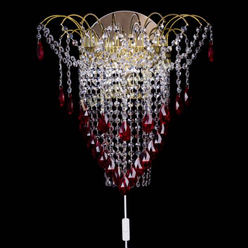 Бра Агата №4 под бронзу Красная в Кирове Гусь Хрустальный