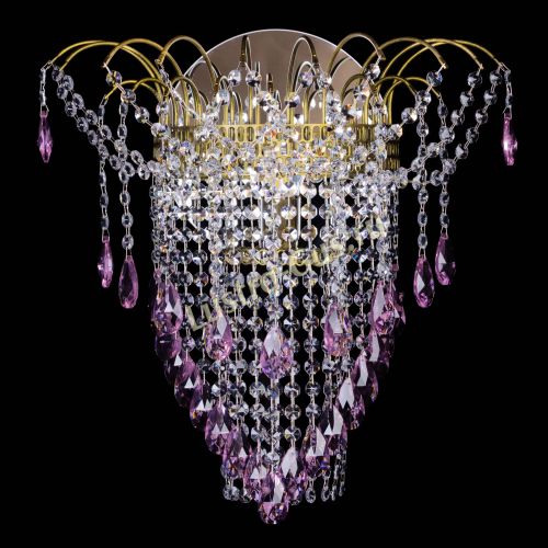 Бра Агата №4 под бронзу Розовая в Кирове Гусь Хрустальный