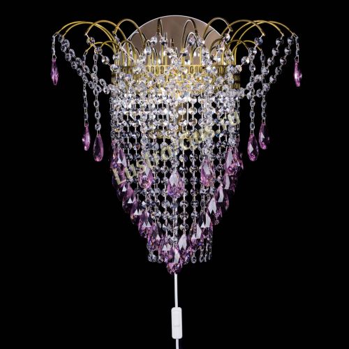 Бра Агата №4 под бронзу Розовая в Кирове Гусь Хрустальный