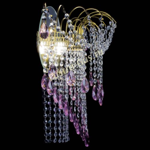 Бра Агата №4 под бронзу Розовая в Кирове Гусь Хрустальный