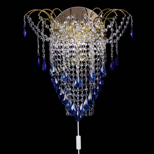 Бра Агата №4 под бронзу Синяя в Кирове Гусь Хрустальный