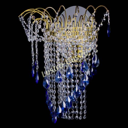 Бра Агата №4 под бронзу Синяя в Кирове Гусь Хрустальный