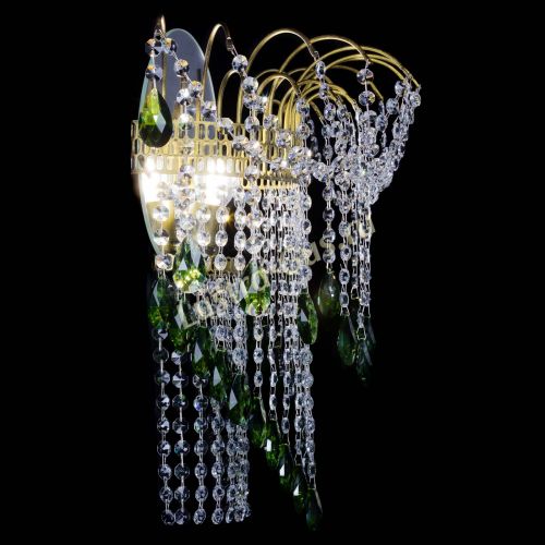 Бра Агата №4 под бронзу Зеленая в Кирове Гусь Хрустальный