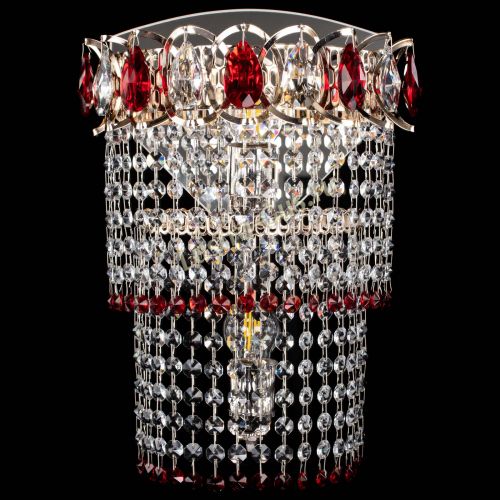 Бра Астра №2 оптикон красная в Кирове Гусь Хрустальный