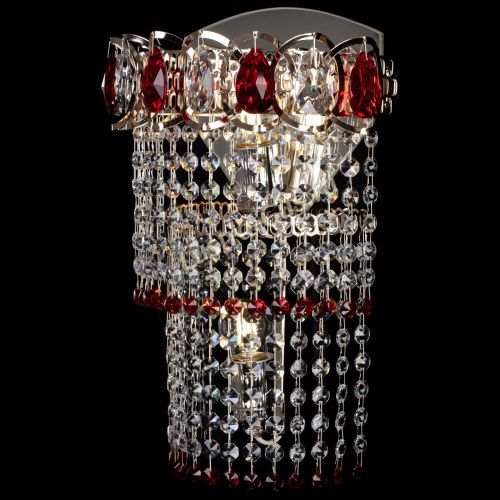 Бра Астра №2 оптикон красная в Кирове Гусь Хрустальный