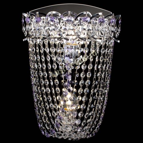 Бра Астра ажур №2 фиолетовая в Кирове Гусь Хрустальный