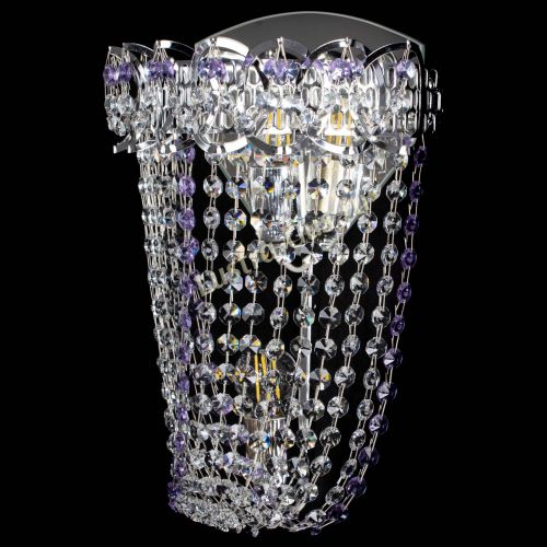 Бра Астра ажур №2 фиолетовая в Кирове Гусь Хрустальный
