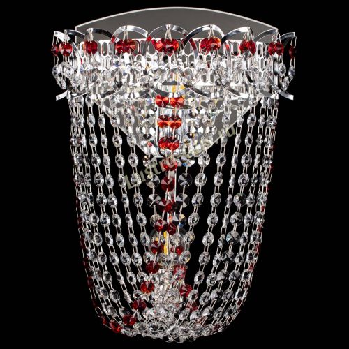 Бра Астра ажур №2 красная в Кирове Гусь Хрустальный