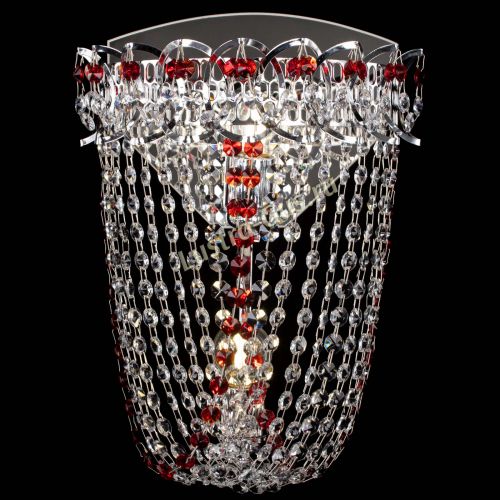 Бра Астра ажур №2 красная в Кирове Гусь Хрустальный