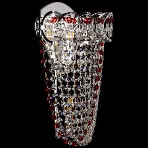 Бра Астра ажур №2 красная в Кирове Гусь Хрустальный