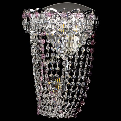 Бра Астра ажур №2 розовая в Кирове Гусь Хрустальный