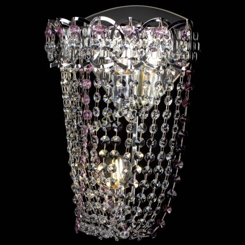 Бра Астра ажур №2 розовая в Кирове Гусь Хрустальный