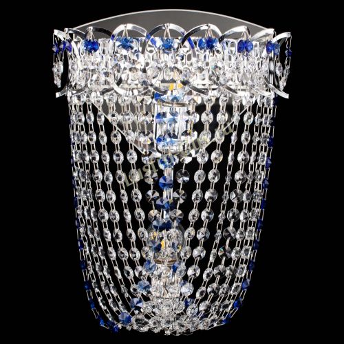 Бра Астра ажур №2 синяя в Кирове Гусь Хрустальный