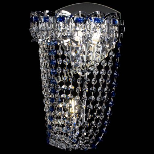 Бра Астра ажур №2 синяя в Кирове Гусь Хрустальный