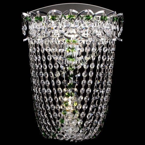 Бра Астра ажур №2 зеленая в Кирове Гусь Хрустальный