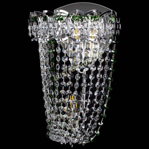 Бра Астра ажур №2 зеленая в Кирове Гусь Хрустальный