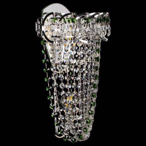 Бра Астра ажур №2 зеленая в Кирове Гусь Хрустальный