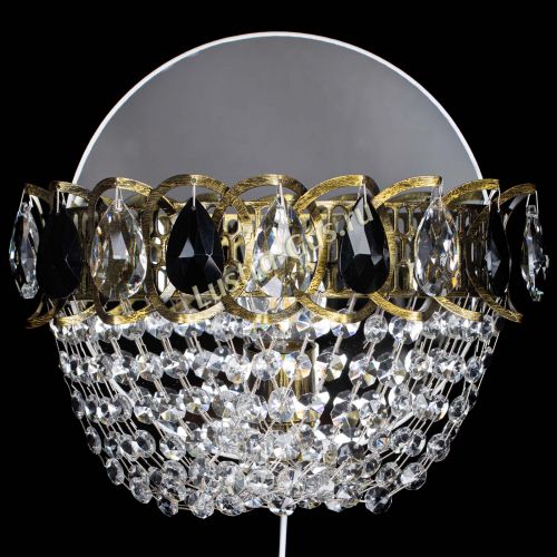 Бра Астра ажур под бронзу черная в Кирове Гусь Хрустальный