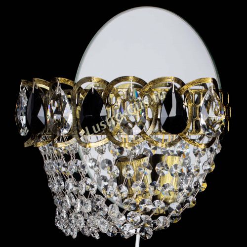 Бра Астра ажур под бронзу черная в Кирове Гусь Хрустальный