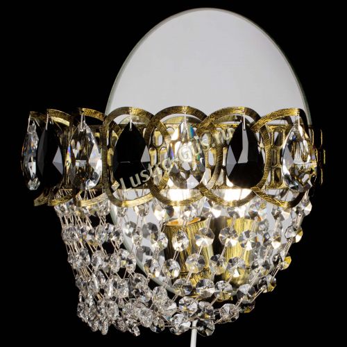 Бра Астра ажур под бронзу черная в Кирове Гусь Хрустальный