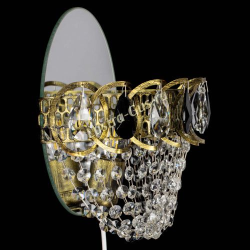 Бра Астра ажур под бронзу черная в Кирове Гусь Хрустальный