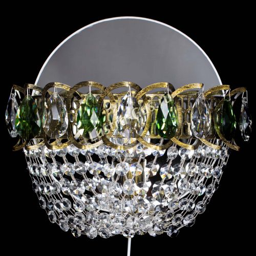 Бра Астра ажур под бронзу зеленая в Кирове Гусь Хрустальный