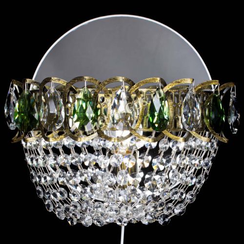 Бра Астра ажур под бронзу зеленая в Кирове Гусь Хрустальный