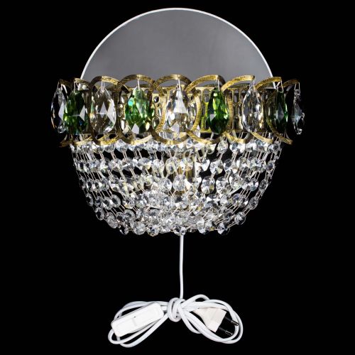 Бра Астра ажур под бронзу зеленая в Кирове Гусь Хрустальный