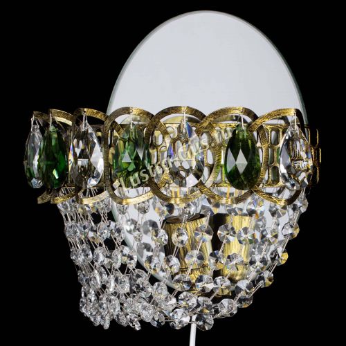 Бра Астра ажур под бронзу зеленая в Кирове Гусь Хрустальный