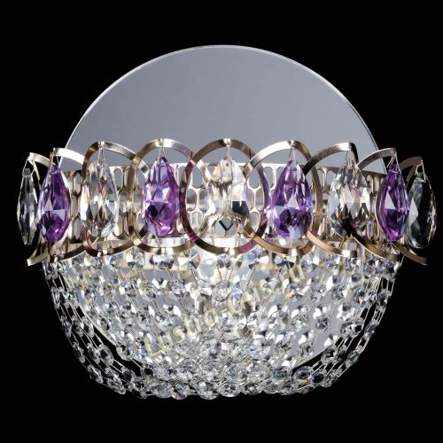Бра Астра ажур фиолетовая в Кирове Гусь Хрустальный
