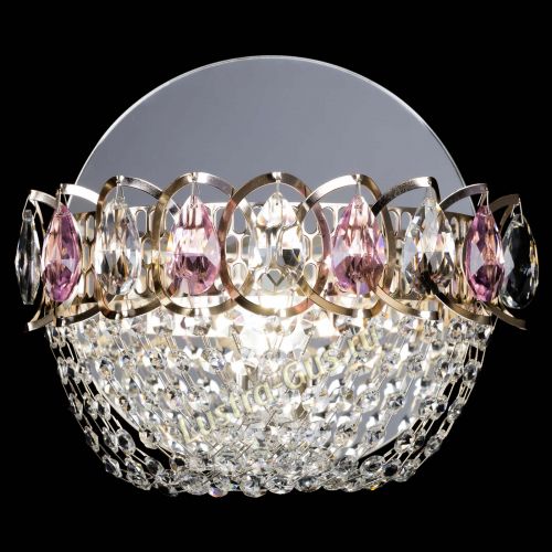 Бра Астра ажур розовая в Кирове Гусь Хрустальный